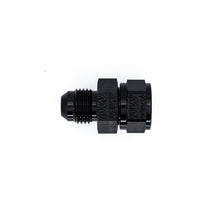 Load image into Gallery viewer, DeatschWerks 6AN Male Flare To Fuel Pump Outlet Barb Adapter - Black
