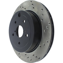 Load image into Gallery viewer, StopTech 08-17 Subaru WRX Cryo Drilled Sport Left Rear Rotor
