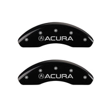 Load image into Gallery viewer, MGP 4 Caliper Covers Engraved Front Acura Rear ILX Black Finish Silver Char 2017 Acura ILX
