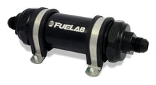 Load image into Gallery viewer, Fuelab 828 In-Line Fuel Filter Long -10AN In/Out 100 Micron Stainless - Black
