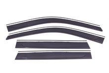 Load image into Gallery viewer, AVS 11-18 Jeep Grand Cherokee Ventvisor Low Profile Deflectors 4pc - Smoke w/Chrome Trim
