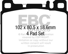 Load image into Gallery viewer, EBC 2004-2013 Maybach 57 5.5L Twin Turbo Yellowstuff Rear Brake Pads
