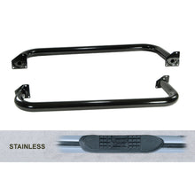 Load image into Gallery viewer, Rugged Ridge 3-In Round Tube Side Step SS 87-95 Jeep Wrangler YJ
