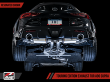 Load image into Gallery viewer, AWE 2020 Toyota Supra A90 Resonated Touring Edition Exhaust - 5in Chrome Silver Tips
