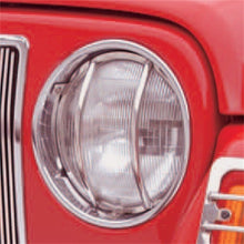 Load image into Gallery viewer, Rugged Ridge 97-06 Jeep Wrangler TJ Stainless Steel Headlight Euro Guard Kit
