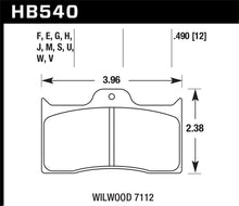 Load image into Gallery viewer, Hawk 0.490in Thickness Wilwood Ferro-Carbon HT-10 Motorsports Brake Pads
