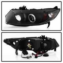 Load image into Gallery viewer, Spyder Honda Civic 06-08 2Dr Projector Headlights LED Halo Black High H1 Low H1 PRO-YD-HC06-2D-HL-BK
