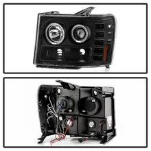 Load image into Gallery viewer, Spyder GMC Sierra 1500/GMC Sierra Denali 08-13 Projector LED Halo- LED All Blk PRO-YD-GS07-HL-BKV2
