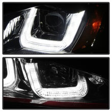 Load image into Gallery viewer, Spyder Volkswagen Golf VII 14-16 Projector Headlights DRL LED Red Stripe Blk PRO-YD-VG15-RED-DRL-BK

