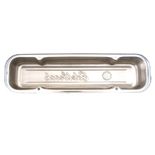 Load image into Gallery viewer, Edelbrock Valve Cover Signature Series Pontiac 1962-1979 301-455 CI V8 Low Chrome
