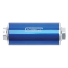 Load image into Gallery viewer, Russell Performance Profilter Fuel Filter 6in Long 60 Micron -10AN Inlet -10AN Outlet - Blue
