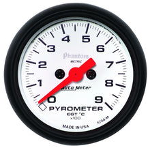 Load image into Gallery viewer, Autometer Phantom FSE 52mm 0-900 Deg C Electronic Guage Kit
