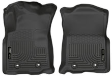 Load image into Gallery viewer, Husky Liners 2018 Toyota Tacoma Double Cab WeatherBeater Black Front Floor Liners

