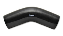 Load image into Gallery viewer, Vibrant 4 Ply Reinforced Silicone Elbow Connector - 2.5in I.D. - 45 deg. Elbow (BLACK)
