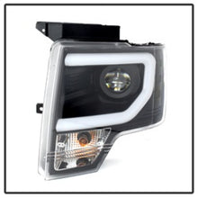 Load image into Gallery viewer, Spyder Ford F150 13-14 Projector Fctry Xenon Model- Light Bar DRL Blk PRO-YD-FF15013-LBDRL-HID-BK
