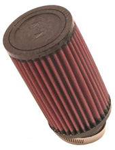 Load image into Gallery viewer, K&amp;N Filter Universal Rubber Round Air Filter 20 Deg Flange Angle 2.25in Flange ID x 3.5in OD x 6in H
