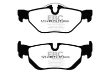 Load image into Gallery viewer, EBC 13+ BMW X1 2.0 Turbo (28i) Greenstuff Rear Brake Pads
