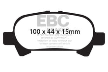 Load image into Gallery viewer, EBC 00-04 Toyota Avalon 3.0 Greenstuff Rear Brake Pads
