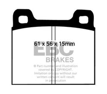 Load image into Gallery viewer, EBC 64-69 Porsche 911 2.0 (M Caliper) (Solid front rotor) Bluestuff Front Brake Pads
