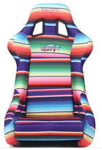 Load image into Gallery viewer, NRG FRP Bucket Seat PRISMA Serepi Edition W/ Red Pearlized Back Mexi-Cali Blanket Print - Large
