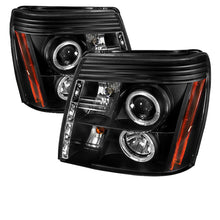 Load image into Gallery viewer, Spyder Cadillac Escalade 02-06 Projector Xenon/HID Model- LED Halo DRL Blk PRO-YD-CE02-HID-DRL-BK
