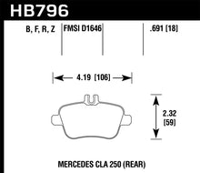 Load image into Gallery viewer, Hawk 14-17 Mercedes-Benz CLA 250 HPS 5.0 Rear Brake Pads
