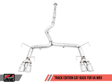 Load image into Gallery viewer, AWE Tuning Subaru WRX/STI VA/GV Sedan Track Edition Exhaust - Chrome Silver Tips (102mm)
