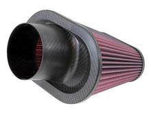 Load image into Gallery viewer, K&amp;N Universal Air Filter 3 11/16in Flange x 8 3/4 x 5 1/2in Base x 6 3/8 x 3 3/16in Top x 7in Height
