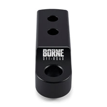 Load image into Gallery viewer, Borne Off-Road CNC Hitch Receiver Shackle 2in Black
