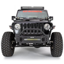 Load image into Gallery viewer, Go Rhino 07-20 Jeep Wrangler JL/JLU/JK/JKU/Gladiator JT Rockline Front Stubby Bumper w/ Overrider
