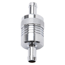 Load image into Gallery viewer, Edelbrock Fuel Filter Aluminum 3In X 01/ 1/8In 3/8In Inlet/Outlet Chrome
