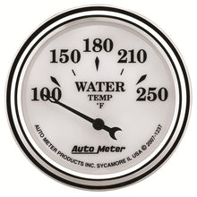 Load image into Gallery viewer, AutoMeter Gauge Water Temp 2-1/16in. 250 Deg. F Elec Old Tyme White II
