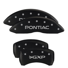 Load image into Gallery viewer, MGP 4 Caliper Covers Engraved Front &amp; Rear MGP Black finish silver ch
