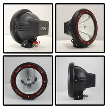 Load image into Gallery viewer, Spyder 7 Inch HID 4x4 fog lights Black/Red Housing w/wiring W/Switch- Chrome FL-CH-JK7004BR-C
