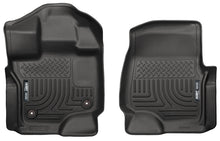Load image into Gallery viewer, Husky Liners 15-23 Ford F-150 Super/Super Crew Cab WeatherBeater Black Front Floor Liners
