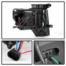 Load image into Gallery viewer, Spyder Ford F150 09-14 Projector Headlights Halogen Model- Light Bar DRL Blk PRO-YD-FF15009-LBDRL-BK
