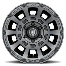 Load image into Gallery viewer, ICON Thrust 17x8.5 6x120 0mm Offset 4.75in BS Smoked Satin Black Tint Wheel
