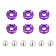 Load image into Gallery viewer, Mishimoto Large Fender Washer Kit (6pcs) - Purple
