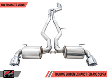 Load image into Gallery viewer, AWE 2020 Toyota Supra A90 Non-Resonated Touring Edition Exhaust - 5in Chrome Silver Tips
