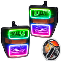 Load image into Gallery viewer, Oracle 08-10 Ford F250/350 LED HL - Black - ColorSHIFT
