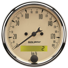 Load image into Gallery viewer, Autometer Antique Beige 5-Gauge Kit 3-1/8in Electrical Speedometer 190KPH
