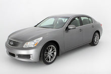 Load image into Gallery viewer, AVS 07-10 Infiniti G35 Ventvisor Low Profile Deflectors 4pc - Smoke w/Chrome Trim
