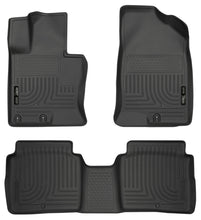 Load image into Gallery viewer, Husky Liners 11-14 Kia Optima Weatherbeater Black Front &amp; 2nd Seat Floor Liners
