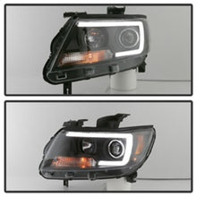 Load image into Gallery viewer, Spyder 15-17 Chevy Colorado Projector Headlights - Light Bar LED - Black (PRO-YD-CCO15-LBDRL-BK)
