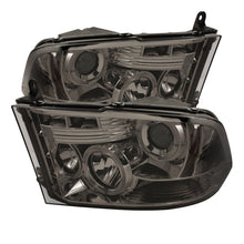 Load image into Gallery viewer, Spyder Dodge Ram 1500 09-14 10-14 Projector Headlights Halogen- LED Halo LED- Smke PRO-YD-DR09-HL-SM
