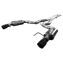 Load image into Gallery viewer, Kooks 15+ Mustang 5.0L 4V Convertible 3in Cat-Back w/ X-Pipe 4in Slash Cut Black Tips Exhaust
