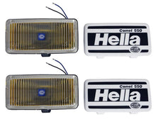 Load image into Gallery viewer, Hella 550 Series 55W 12V H3 Fog Lamp Kit - Amber
