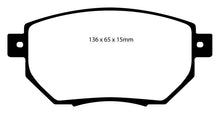 Load image into Gallery viewer, EBC 05-06 Nissan Altima 3.5 SE-R Redstuff Front Brake Pads
