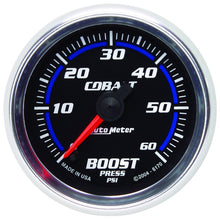 Load image into Gallery viewer, Autometer Cobalt 52mm 0-60 PSi Boost Gauge
