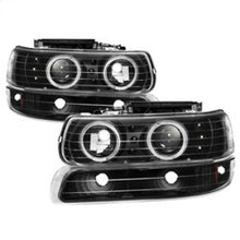 Load image into Gallery viewer, xTune Chevy Silverado 1500/2500 99-02 Bumper Projector Headlights - LED - Black PRO-JH-CSIL99-SET-BK
